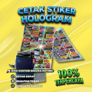 stiker hologram a3/a3+